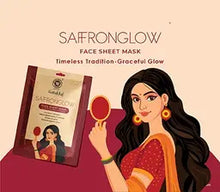 Load image into Gallery viewer, Arya Vaidya Sala Kottakkal Saffronglow-Face Sheet Mask 1 sheet