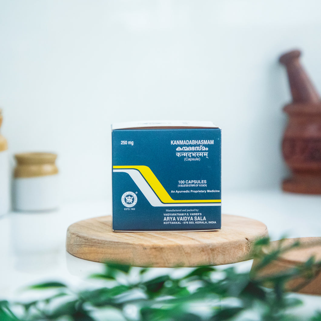 Arya Vaidya Sala Kottakkal Kanmada Bhasmam Capsule