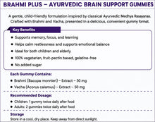 Load image into Gallery viewer, Kottakkal Brahmi Plus Gummies  30 Gummies in a jar
