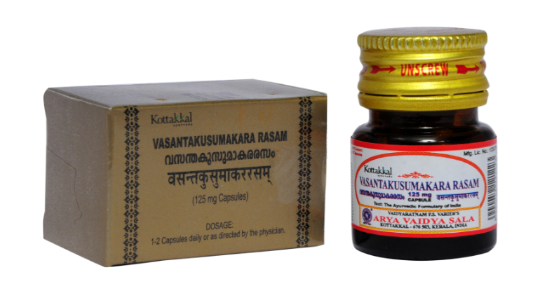 Buy Arya Vaidya Sala Kottakkal Vasantakusumakararasam Online|BAVSWellness –  Bavswellness | Kottakkal Arya Vaidya Sala | Bangalore, India